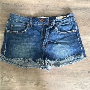 Bullhead Dark Blue Jean Shorts